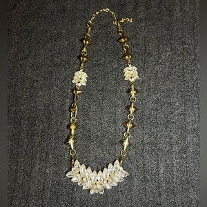 CAbi Laurel Wreath Necklace - Gold and Silver Tones